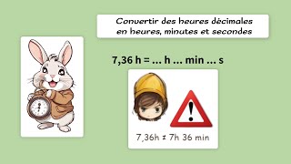 Convertir des heures décimales en heures minutes et secondes [upl. by Neras]