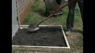 How to make a Concrete Slab with Sakrete [upl. by Sairacaz562]