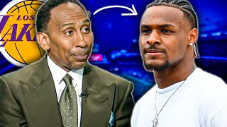 Stephen A Smith On Bronny James Getting Drafted By The Lakers [upl. by Ahk13]