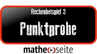 Punktprobe liegt ein Punkt auf einer Geraden Beispiel 3  A0203 [upl. by Notreb223]