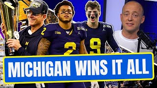 Michigan Beats Washington  National Championship Reaction Late Kick Cut [upl. by Lorilee]