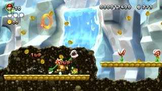 New Super Mario Bros U  KandisMinen5  1UpsGewinnung mit Superstern Wii U [upl. by Jehiah]