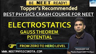 ELECTROSTATICS GAUSS THEOREM AND POTENTIAL  NEET Physics Crash Course  NCERT Physics Class 12 [upl. by Eirlav320]