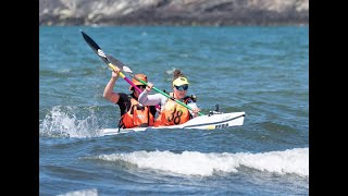 Fishguard Bay Ocean Race 2024 FBOR Surf Ski [upl. by Ahseiyt]