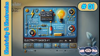 Voltage Current and Power  Electricity 101  Basics of Electricity and Electronics 1 [upl. by Lamphere]