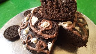 Oreo Biscuit Cake at home just Rs 60 with decoration eggless without microwave without any cream [upl. by Wehtta400]