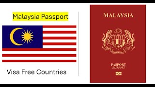 Malaysia Passport Visa Free Countries 2024 [upl. by Reinaldo]