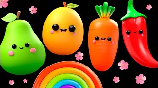 BABY FRUIT DANCING In the Spring 🌷🌷🌷 SENSORY VIDEO 🌈💐🌹🌼 [upl. by Washington]