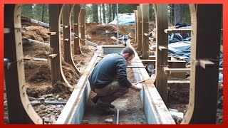 Family Builds Amazing Mountain House in 30 Months  Start to Finish Construction woodjunkieyt [upl. by Nonohcle]