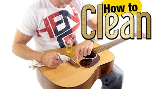 How to Clean a Guitar  Acoustic Guitar Maintenance [upl. by Tory]