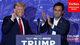 FULL Trump Holds Campaign Rally In New Hampshire With Vivek Ramaswamy After Iowa Caucus Victory [upl. by Schubert]