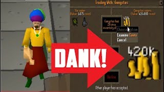 1 Hour of SELLING WEED on Runescape 2007 DANK TO BANK [upl. by Caz]