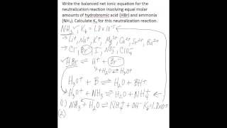 Neutralization 3 Strong AcidWeak Base [upl. by Hermina]