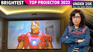 Brightest Budget FHD 4K support Projector 2022 Borsso BS30 Review  Best Projector  India [upl. by Christine]