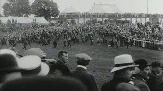 The Derby 1913  Emily Davison trampled by Kings horse  BFI National Archive [upl. by Renfred]