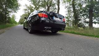 Bmw 535D E60 LCI Sound Downpipe 200 Zeller Kat Remap [upl. by Adihaj]