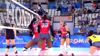 REPDOMINICANA X ALEMANHA  Mundial de Vôlei Feminino 2014 [upl. by Anigriv870]