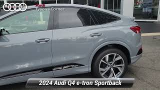 New 2024 Audi Q4 etron Sportback Prestige Vienna VA 24A0112 [upl. by Aisetal]