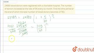 24000 blood donors were registered with a charitable hospital The number of donors increased at [upl. by Ajam]