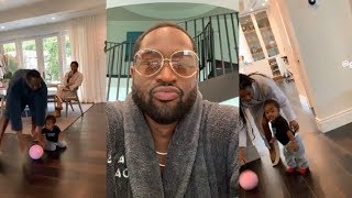 Dwyane Wade Savagely Plays One on One with his Daughter Kaavia James [upl. by Ellerehs]