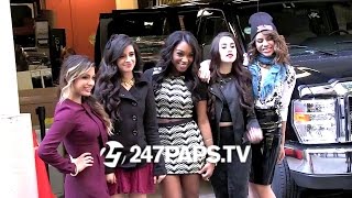 New Exclusive Fifth Harmony Stops for Fans outside the Kelly and Michael Show in NYC [upl. by Homerus]