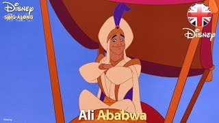 DISNEY SINGALONGS  Prince Ali  Aladdin Lyric Video  Official Disney UK [upl. by Arerrac]