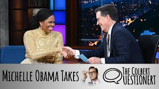 Michelle Obama Takes The Colbert Questionert [upl. by Masha953]