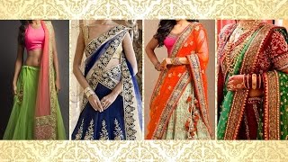 5 Gorgeous Ways To Wear A Lehenga Saree To Look SlimHow to wear Lehenga Dupatta in Different Styles [upl. by Ulah643]