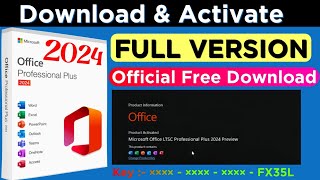 download and install microsoft office 2024 Free  Activation key 🗝️  Download MS Office 2024 Free [upl. by Aurlie61]