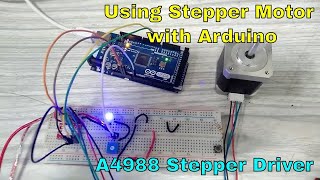 Stepper motor with Arduino and A4988 driver [upl. by Aivart64]