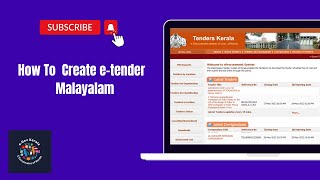 How to Create and Publish eTenders malayalam kerala etendering [upl. by Nylednarb]