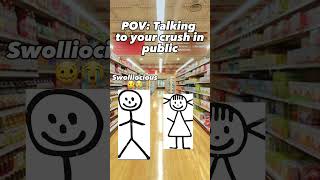 POV Talking to your crush in public😅 crush [upl. by Charo]