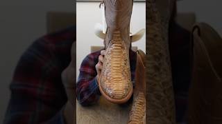 A Rare Unicorn Pair Of Boots Python Snake Skin Cowboy Boots tecovas cowboyboots bootreview [upl. by Ardnasyl839]