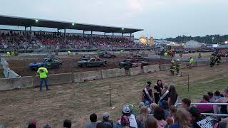 2024 Jackson County Fair Demo Derby Team Show Compacts Heat 2 [upl. by Dias]