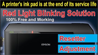 A printers ink pad is at the end of its service life  Epson L3110 Adjustment Program [upl. by Eireva]