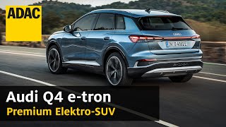 Audi Q4 etron 2021 ElektroSUV mit 500 Kilometer Reichweite  ADAC [upl. by Drofdarb312]