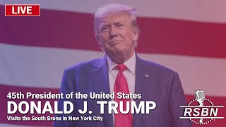 LIVE REPLAY President Trump Visits the South Bronx in New York  52324 [upl. by Nered]