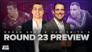 Cameron Smith and Denan Kemp preview Round 23  SEN THE CAPTAINS RUN [upl. by Annahs]