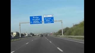 Autoroute du Maroc gratuite 8 heures par jour grève الطريق السيار بالمجان ألاضراب [upl. by Aronael]