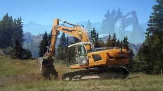 Liebherr 906  Roulland TP  Megeve HD [upl. by Wunder]