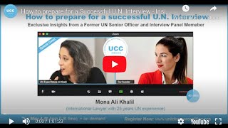 How to prepare for a Successful UN Interview  Insights by a UN Senior Officer amp Panel Member [upl. by Kant575]