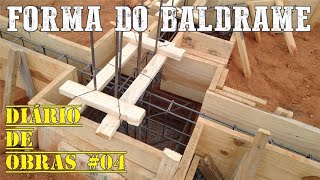 Viga baldrame Travamento e ferragem  Diário de Obras 04 [upl. by Jeremie976]