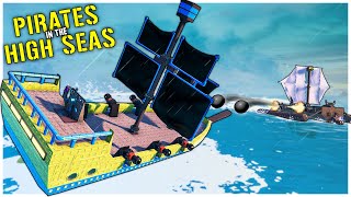 PIRATES in The HIGH SEAS Epic Multiplayer PIRATE SHIP BATTLES Trailmakers Update DLC [upl. by Kenric]