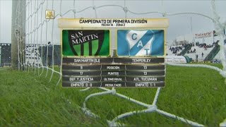 San Martín  Temperley Fútbol en vivo Fecha 14 Primera División 2016 [upl. by Violet]