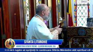 🔴 LIVE Sfânta Liturghie 29 septembrie Mănăstirea Sfânta Treime Clinton MI USA29septembrie2024 [upl. by Tillford]