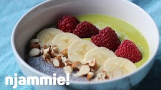 Groene Smoothie amp Chia Bowl Recept  njammie [upl. by Engleman]