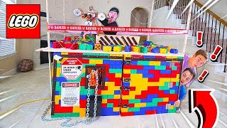 2 NOOBS TRY TO BREAK INTO WORLDS SAFEST LEGO HOUSE [upl. by Arrol]