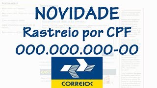 Como Rastrear Encomendas por CPF Correios [upl. by Threlkeld]