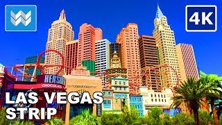 4K Las Vegas Strip FULL  Walking Tour amp Travel Guide [upl. by Derfiniw]