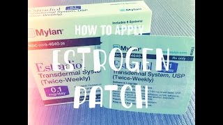 How to Apply Estrogen Patch  Vivelle Dot [upl. by Anderer957]